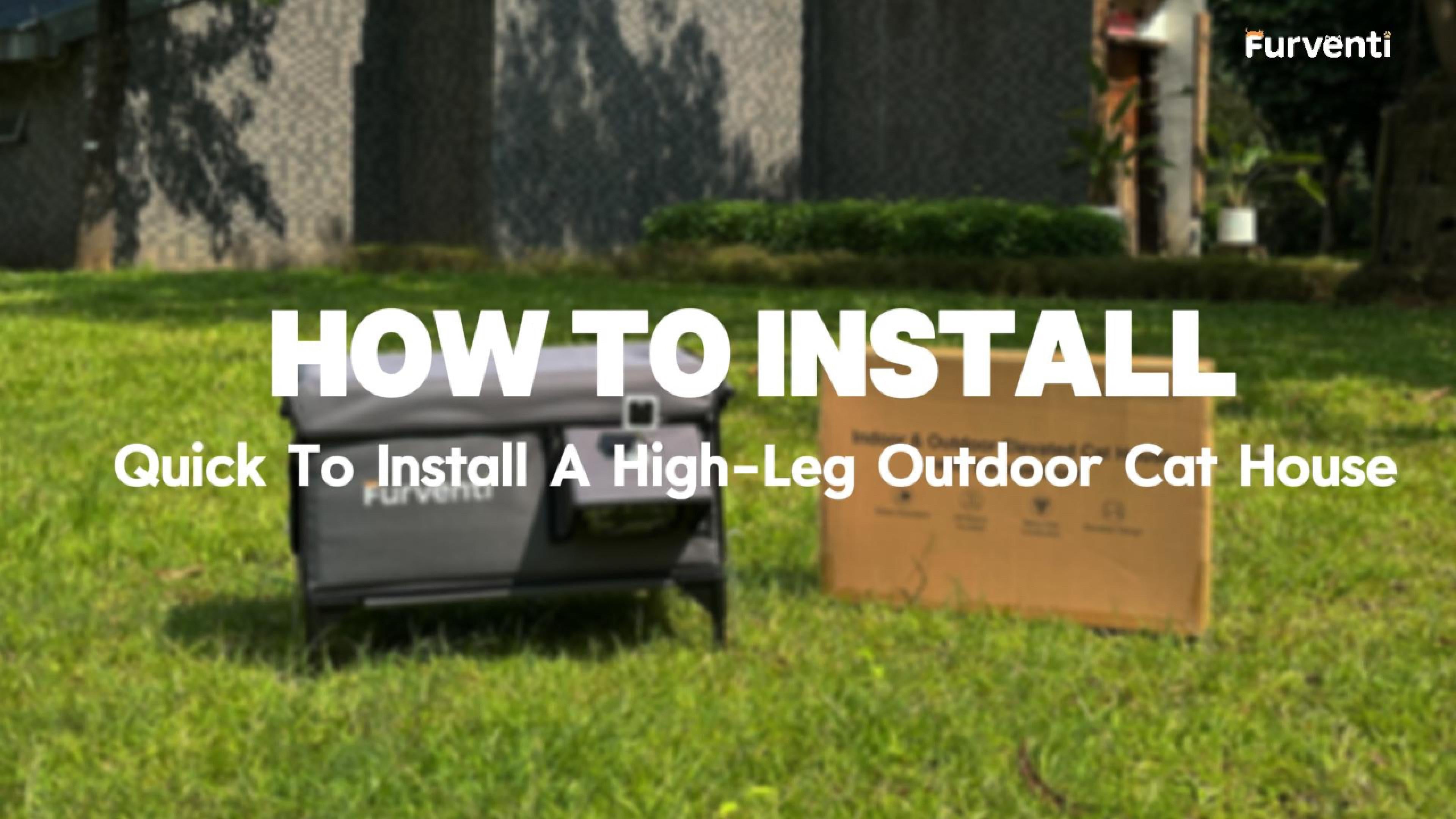 25 Models Furventi Classic Heated Outdoor Cat House Shadow Grey User Manual