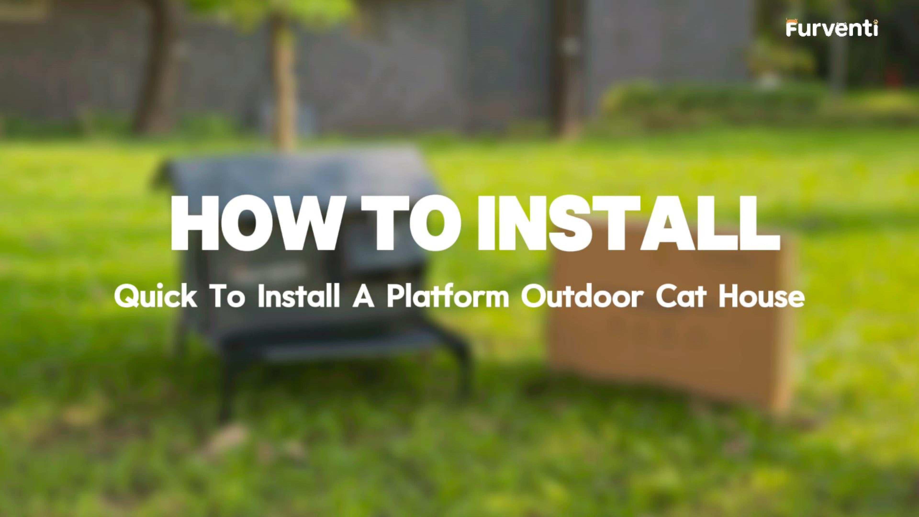 25 Models Furventi Platform Outdoor Cat House Shadow Grey User Manual