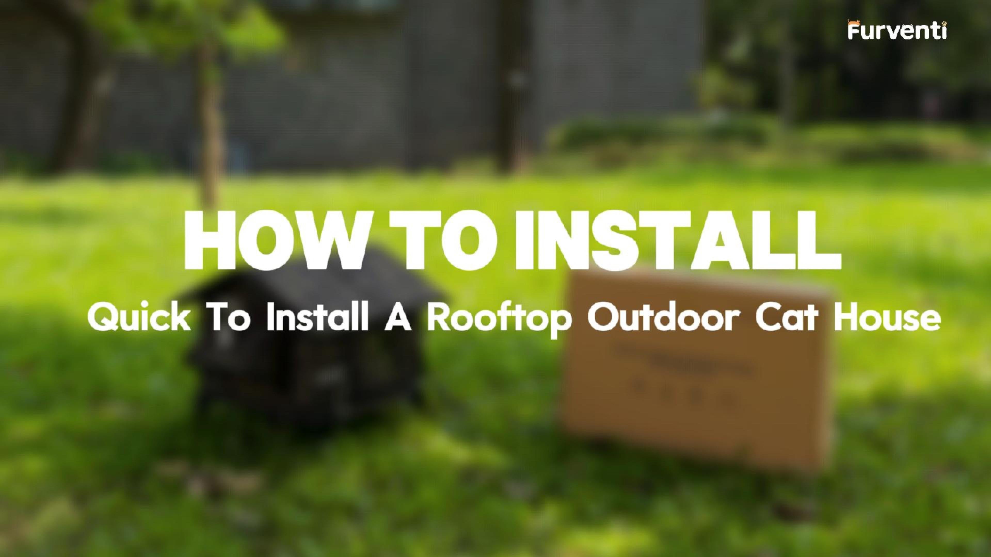 25 Models Furventi Sloped Roof Outdoor Heated Cat House Forest Camo User Manual