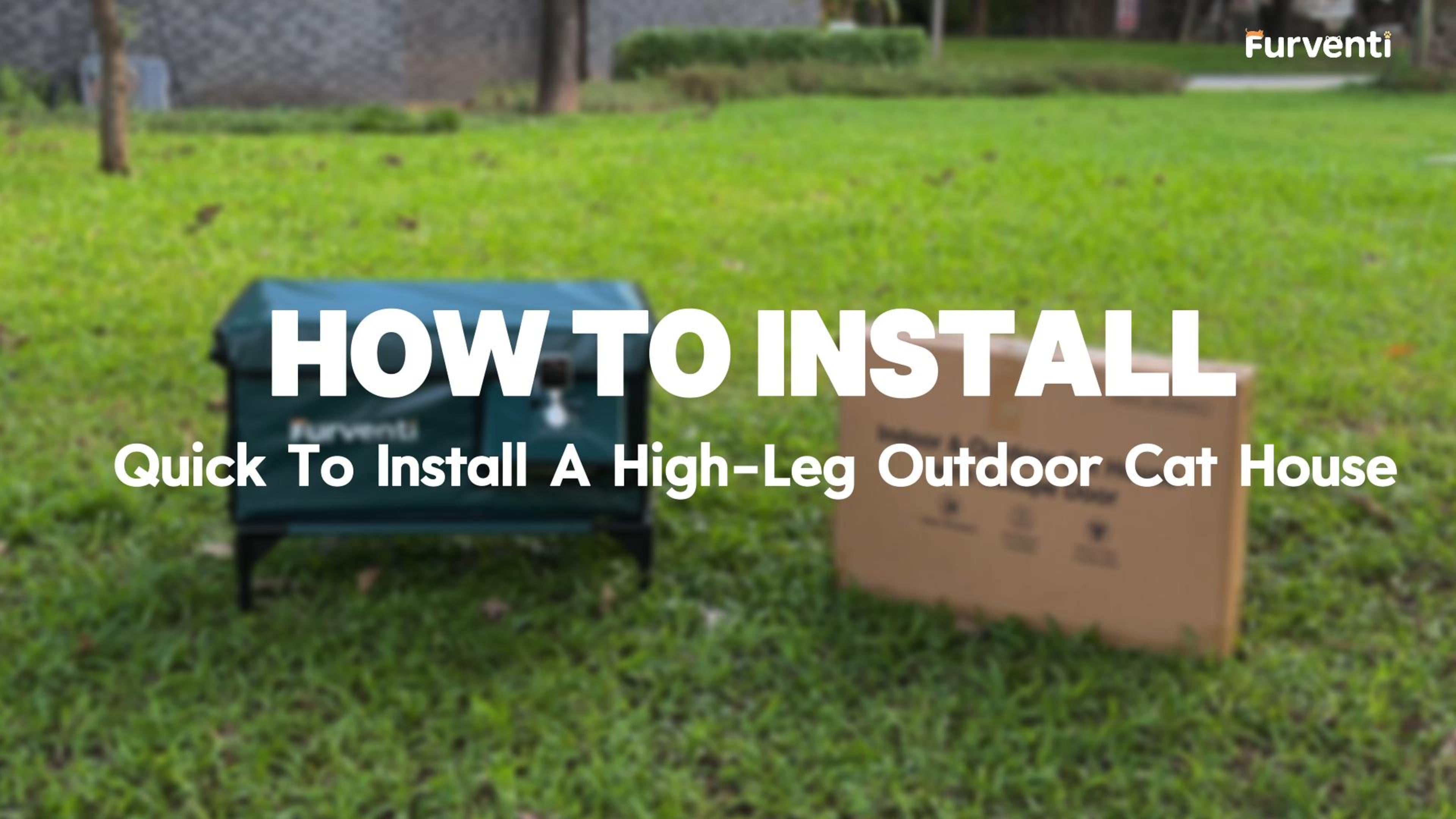 25 Models Furventi Classic Heated Outdoor Cat House Green User Manual