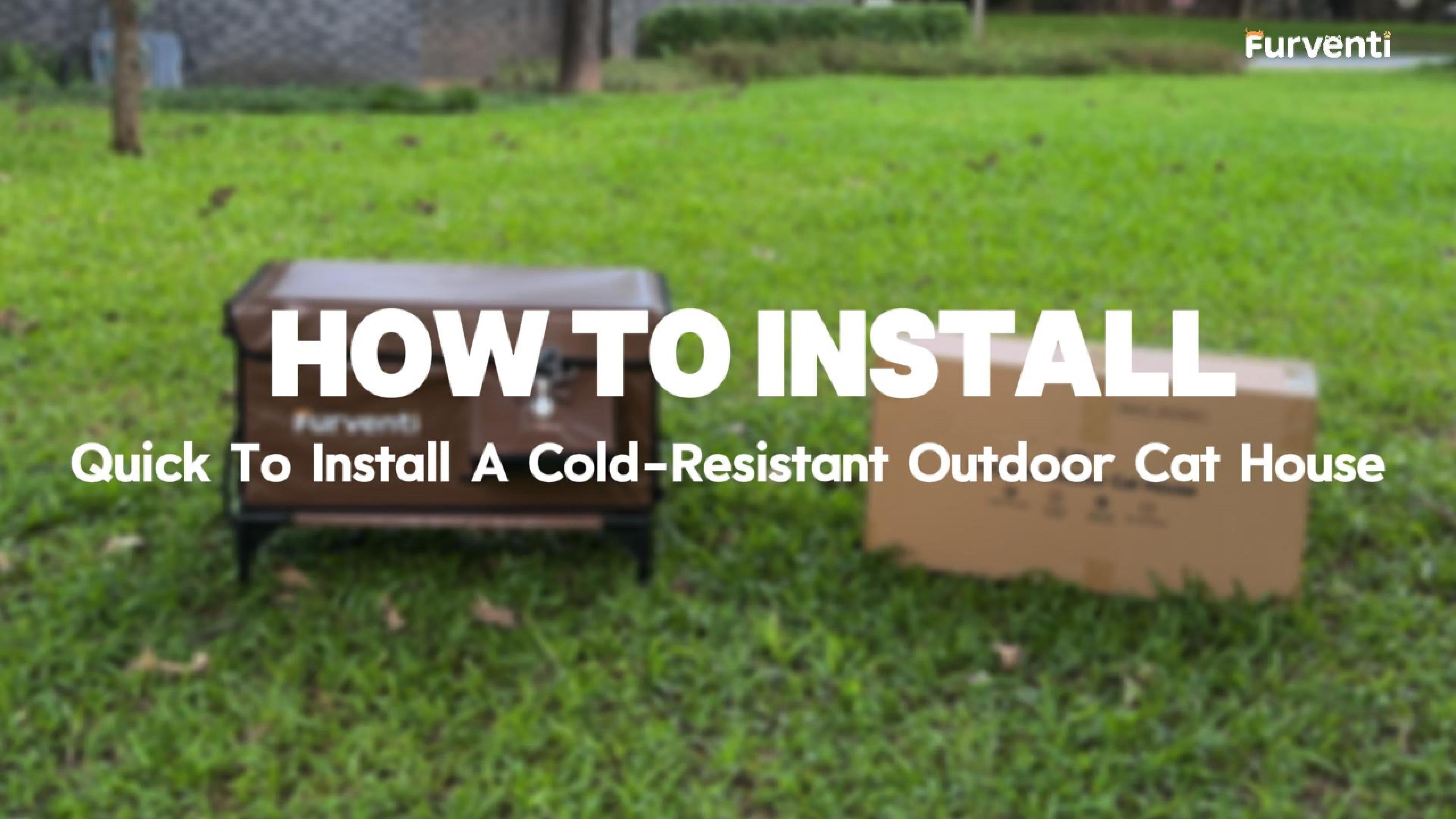 25 Models Furventi Cold-Resistant Outdoor Cat House Brown User Manual