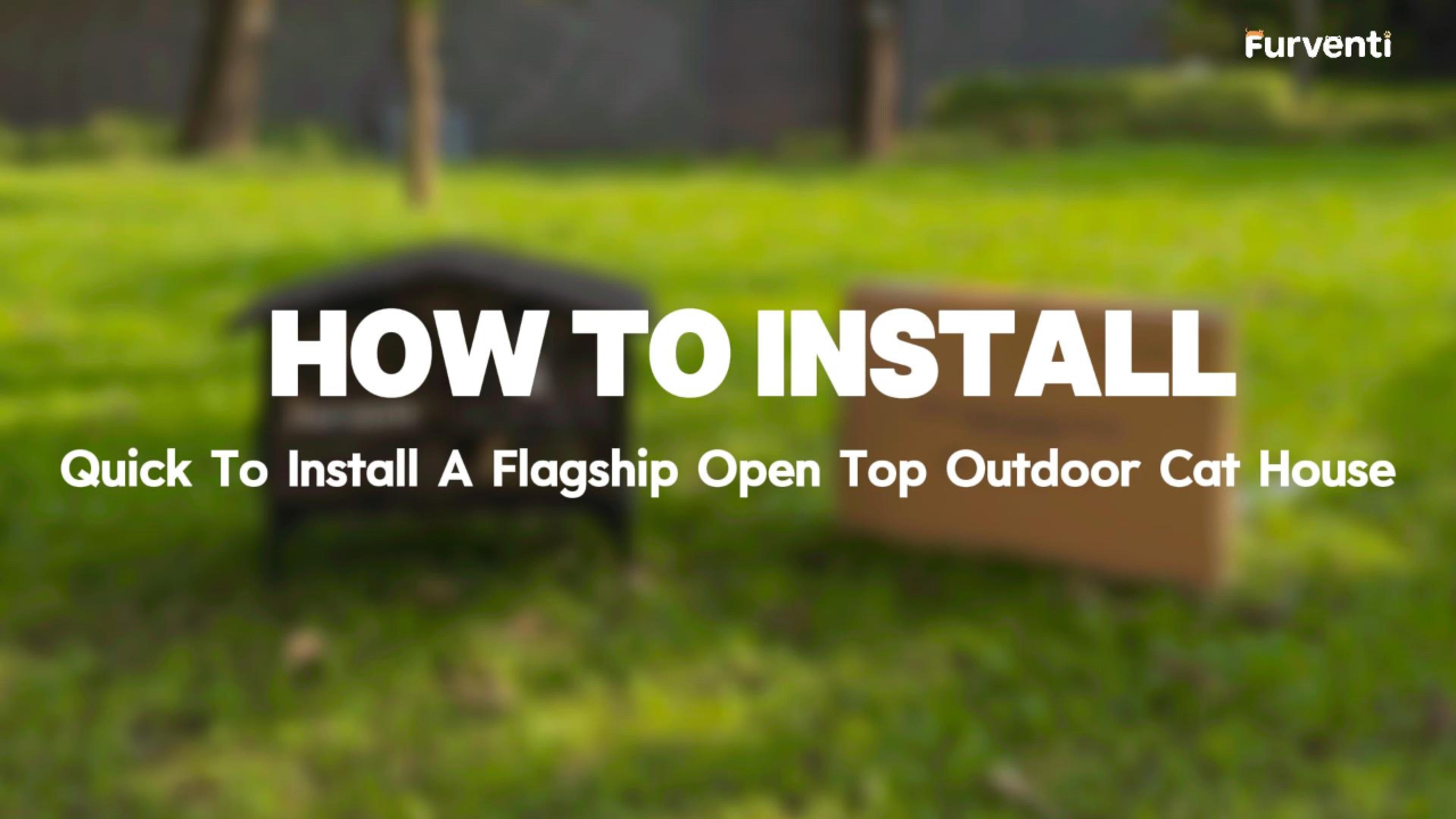 25 Models Furventi Flagship Apex Outdoor Heated Cat House Forest Camo User Manual