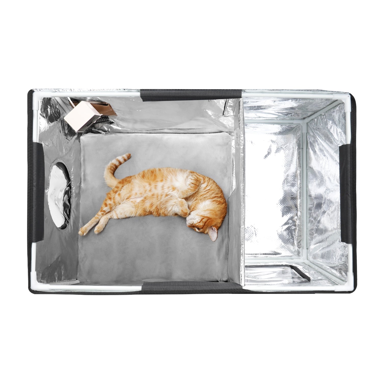 Furventi High Legs Outdoor Cat House Brown Product Features 3 & Outdoor Stray Heated Cat House